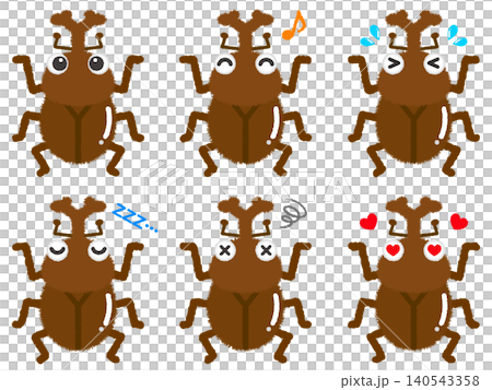 Beetle illustration set 3 Beetle illustration set 3 140543358