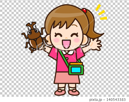 圖:一個女孩捉到了一隻犀牛甲蟲(2) 圖:一個女孩捉到了一隻犀牛甲蟲(2) 140543383