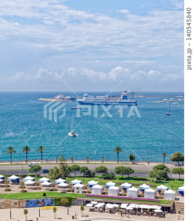 Top view of the harbor of Palma de Mallorca Top view of the harbor of Palma de Mallorca 140545840