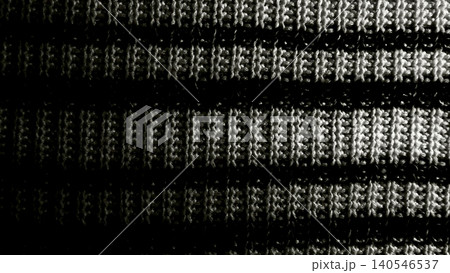 captivating macro closeup of black and white striped knitted fabric with intricate horizontal weave texture captivating macro closeup of black and white striped knitted fabric with intricate horizontal weave texture 140546537