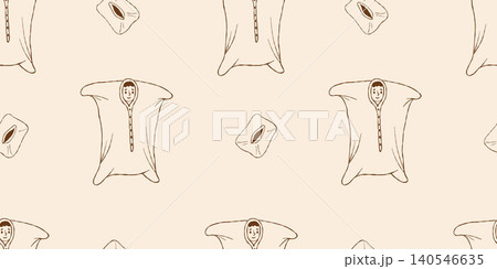 Sensory Body Sock with Kid Seamless Pattern. Occupational Calming Therapy Resistance Sack on Beige Background. Brown Line Art Hand Drawn. Vector Illustration. Wallpaper for Autism, ADHD Relax Design. Sensory Body Sock with Kid Seamless Pattern. Occupational Calming Therapy Resistance Sack on Beige Background. Brown Line Art Hand Drawn. Vector Illustration. Wallpaper for Autism, ADHD Relax Design. 140546635