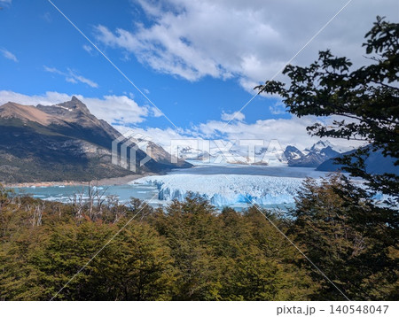 Perito Moreno Glacier viewed through Patagonian forest Perito Moreno Glacier viewed through Patagonian forest 140548047