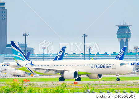 成田空港 旅客機イメージ・エアプサン 140550907