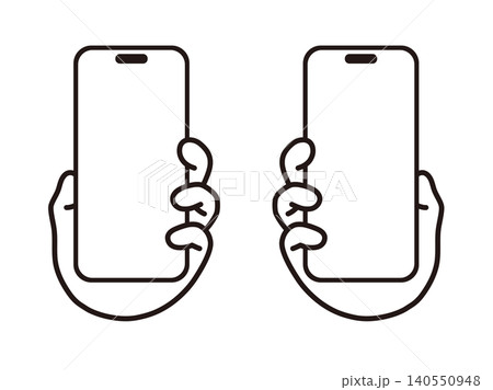 スマホを持つ手 140550948