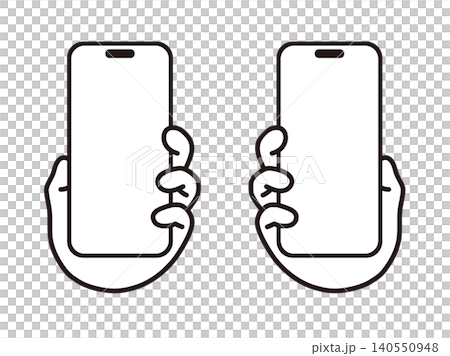 スマホを持つ手 140550948