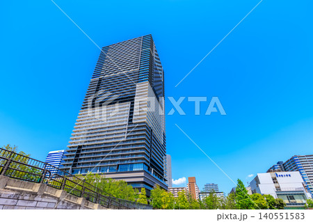 東京 江東区 豊洲の都市風景 ブランズタワー豊洲 東京 江東区 豊洲の都市風景 ブランズタワー豊洲 140551583