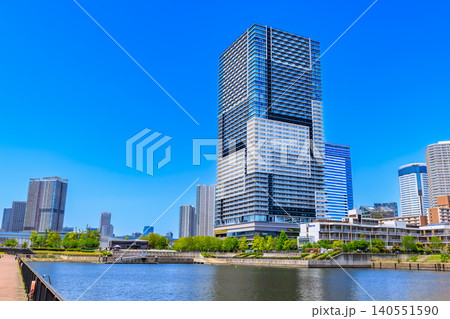 東京　江東区 豊洲の都市風景　ブランズタワー豊洲 140551590