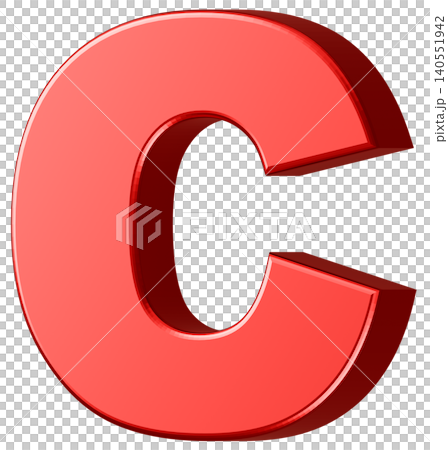 3D材質_字母C_紅色 140551942
