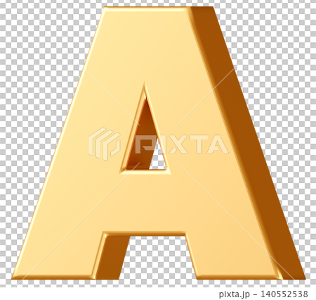3D Material_Alphabet_A_Yellow 3D Material_Alphabet_A_Yellow 140552538