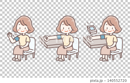測量血壓的婦女 140552720