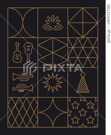 CArnival vector geometric outline 140552780