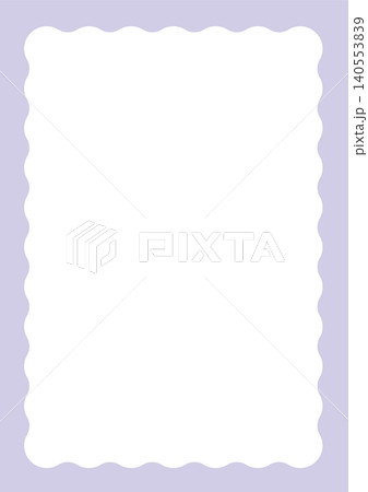 うねうねフレームの背景素材(A4対応) ラベンダー うねうねフレームの背景素材(A4対応) ラベンダー 140553839