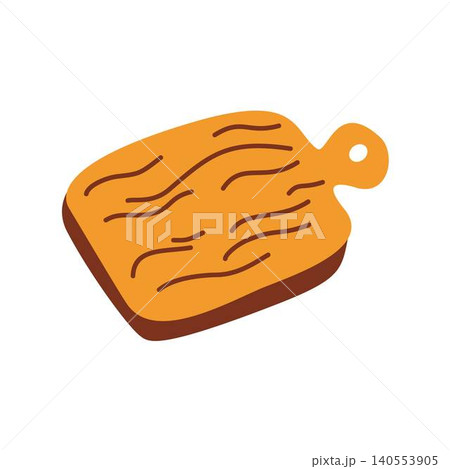 wooden cuting board illustration wooden cuting board illustration 140553905
