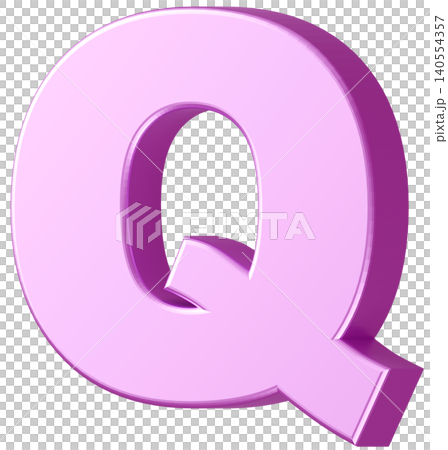 3D材質_字母_Q_紫色 3D材質_字母_Q_紫色 140554357
