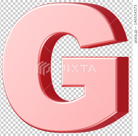 3D材質_字母_G_粉紅色 3D材質_字母_G_粉紅色 140554373