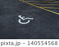 Accessible Parking Space Marking Asphalt 140554568