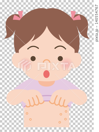 水いぼができている女の子 140554767