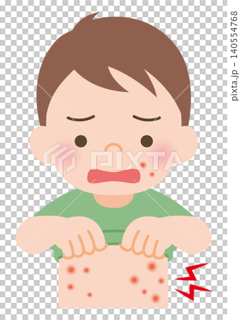 患有膿皰瘡的男孩 患有膿皰瘡的男孩 140554768