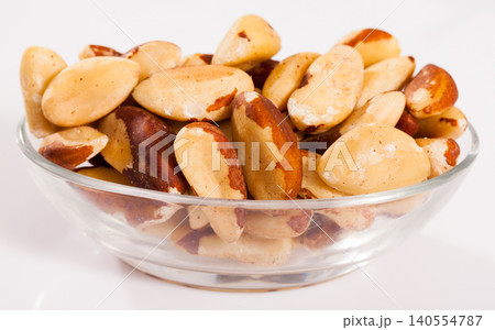 Brazilian nut in glass bowl 140554787