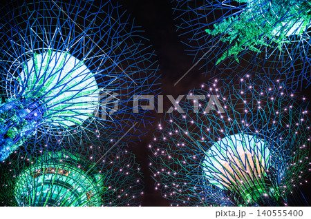 東南アジアシンガポールの夜景 東南アジアシンガポールの夜景 140555400