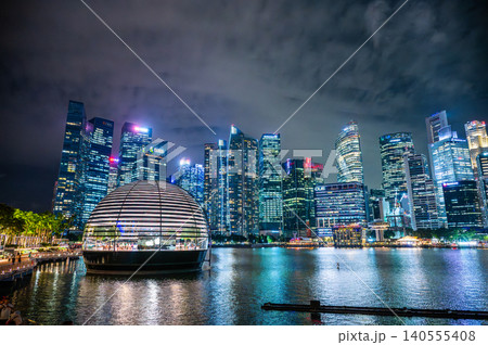 東南アジアシンガポールの夜景 140555408