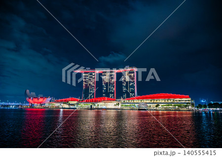 東南アジアシンガポールの夜景 東南アジアシンガポールの夜景 140555415