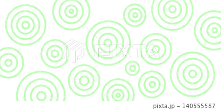 黄緑色の波紋の背景イラスト 140555587