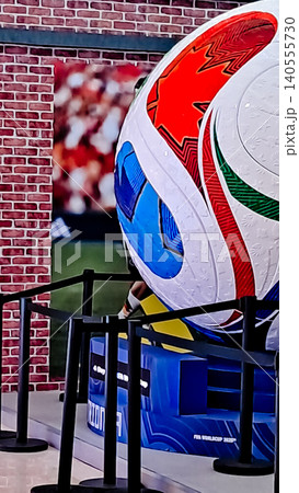 close-up view of the 2026 World Cup ball mockup close-up view of the 2026 World Cup ball mockup 140555730