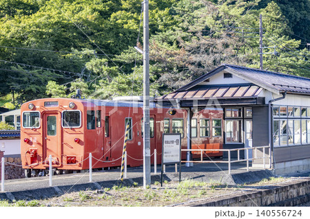 竹田駅の播但線の列車 竹田駅の播但線の列車 140556724