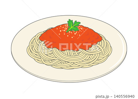 スパゲティミートソースのアイコン スパゲティミートソースのアイコン 140556940
