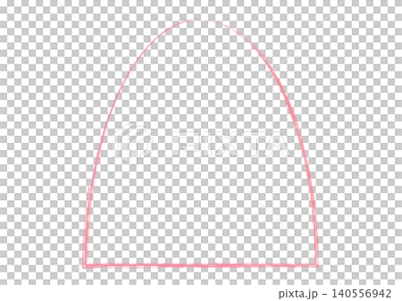 A handwritten-style arched frame with a simple, analog-touch pink mountain-shaped heading. A handwritten-style arched frame with a simple, analog-touch pink mountain-shaped heading. 140556942