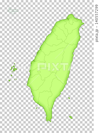 「台湾」立体感のある地図シリーズ。(行政区分, 白地図)TAIWAN, 「台湾」立体感のある地図シリーズ。(行政区分, 白地図)TAIWAN, 140557299