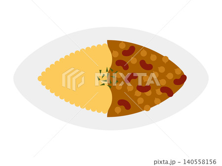 豆カレーのイラスト 豆カレーのイラスト 140558156