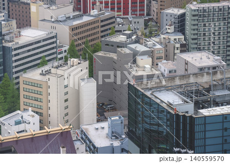 April 29 2026 Sendai downtown roads and commercial buildings April 29 2026 Sendai downtown roads and commercial buildings 140559570