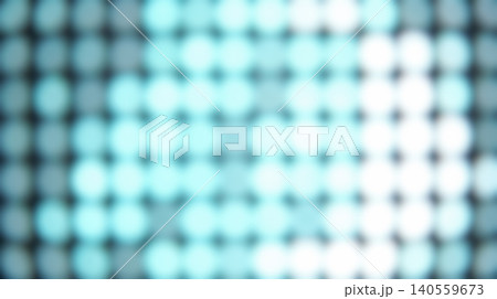 Abstract blurred luminous white blue led light circles grid pattern forming bright futuristic digital technology monitor screen background texture for modern graphic creative design Abstract blurred luminous white blue led light circles grid pattern forming bright futuristic digital technology monitor screen background texture for modern graphic creative design 140559673
