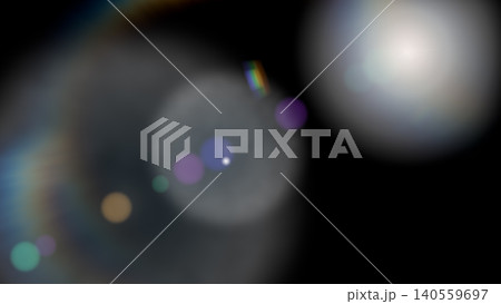 flare overlay light white bokeh spheres on black background, soft optical lens glow, realistic sunburst effect, professional photo editing shimmer, isolated bright glow beam ray 140559697
