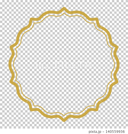 Simple round double frame (gold) 038 Simple round double frame (gold) 038 140559936