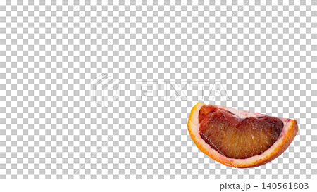 Blood orange, Moro, cut cross-section, flesh, macro, transparent background material. Blood orange, Moro, cut cross-section, flesh, macro, transparent background material. 140561803