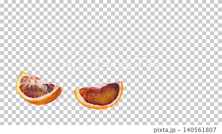 Blood orange, Moro, cut cross-section, flesh, macro, transparent background material. Blood orange, Moro, cut cross-section, flesh, macro, transparent background material. 140561807