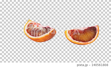 Blood orange, Moro, cut cross-section, flesh, macro, transparent background material. Blood orange, Moro, cut cross-section, flesh, macro, transparent background material. 140561808