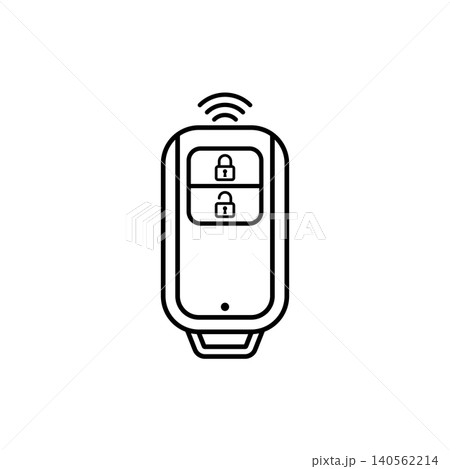 Car key fob remote security icon 140562214