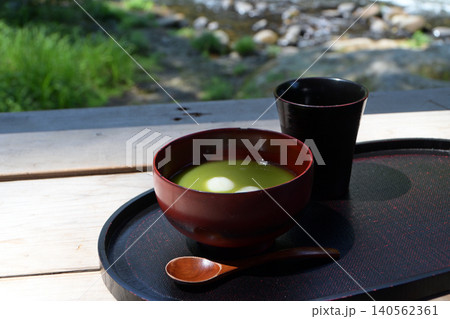 冷製抹茶しるこ 冷製抹茶しるこ 140562361