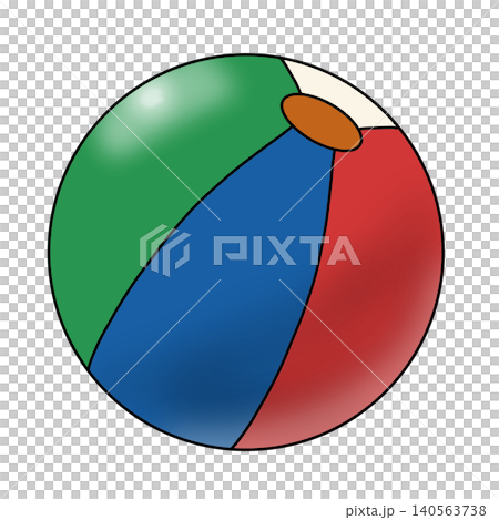 Colorful, multi-colored, realistic, transparent beach balls. Colorful, multi-colored, realistic, transparent beach balls. 140563738