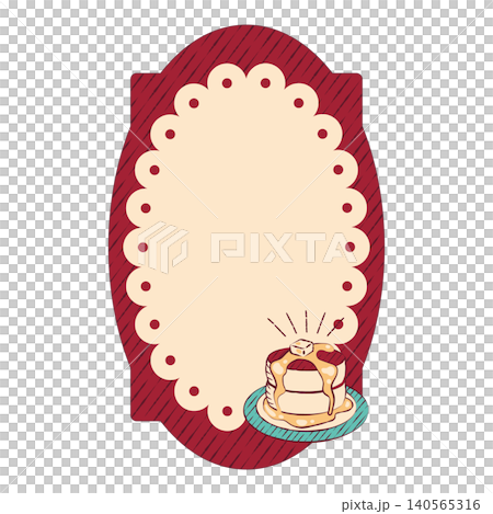 復古咖啡館煎餅裝飾框 140565316
