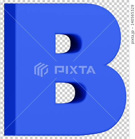 3D Material_Alphabet_B_Blue 3D Material_Alphabet_B_Blue 140565329