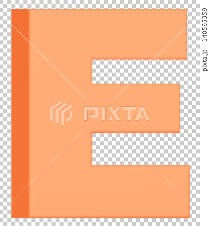 3D材質_字母E_橙色 3D材質_字母E_橙色 140565359