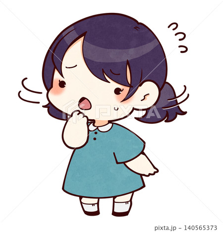 迷子の女の子のイラスト 迷子の女の子のイラスト 140565373