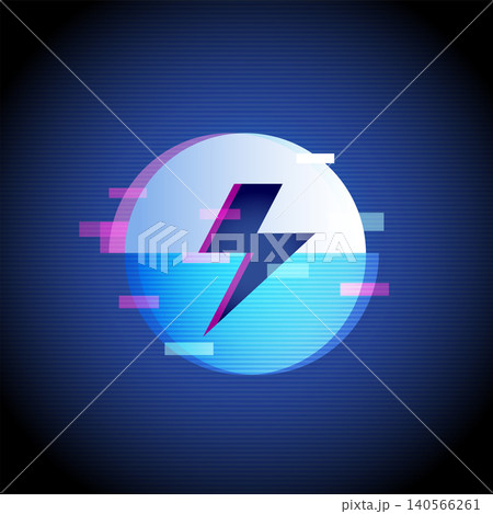 Electric Energy Badge Icon for EV Charging Concept 140566261