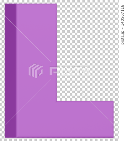 3D Material_Alphabet_L_Purple 3D Material_Alphabet_L_Purple 140567116
