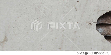 White concrete wall texture with circular holes and industrial details. White concrete wall texture with circular holes and industrial details. 140568493